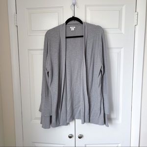 J. Crew Double Bell Sleeve Open Front Sweater